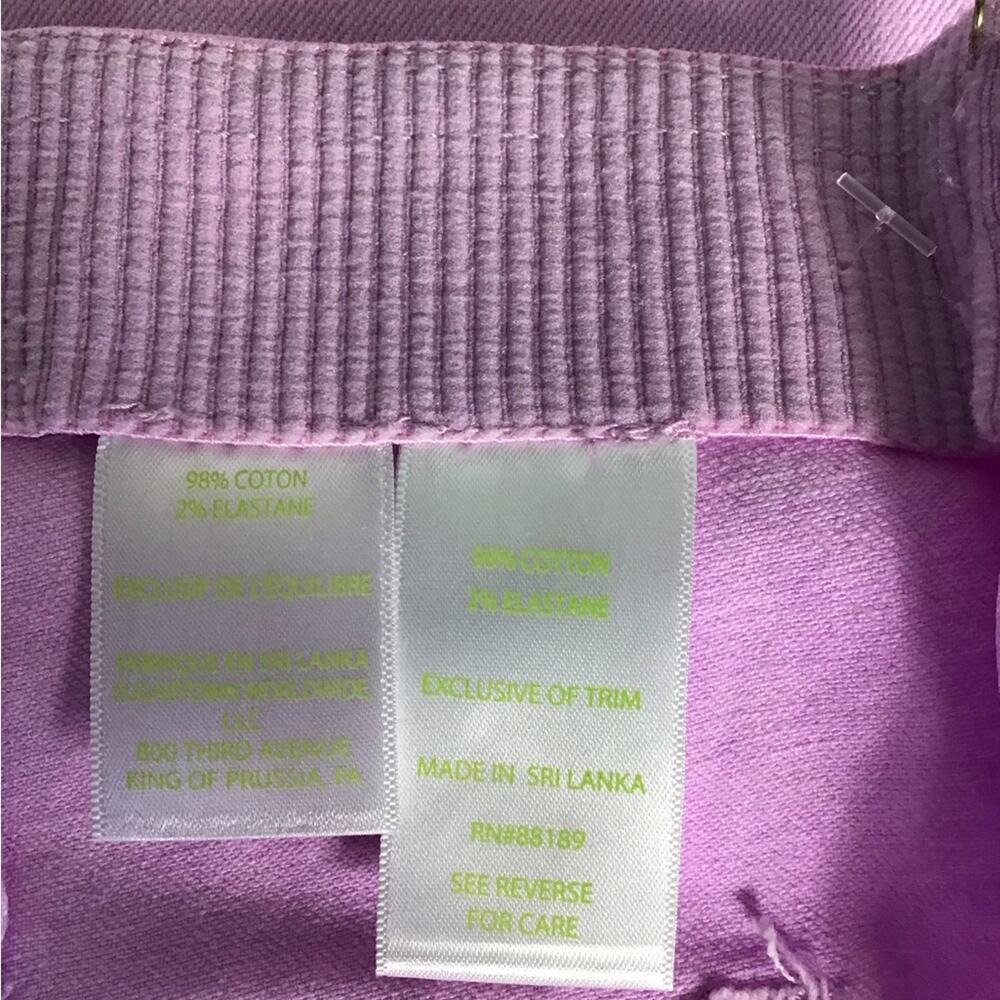 Lilly Pulitzer Women high Rise Crop Jeans Sz.8 lilac NWT Resort Wear Preppy - Picture 11 of 13